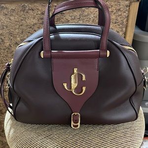 Eggplant color Jimmy Choo bag with tags